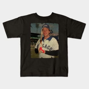 Carlton Fisk in Chicago White Sox Kids T-Shirt